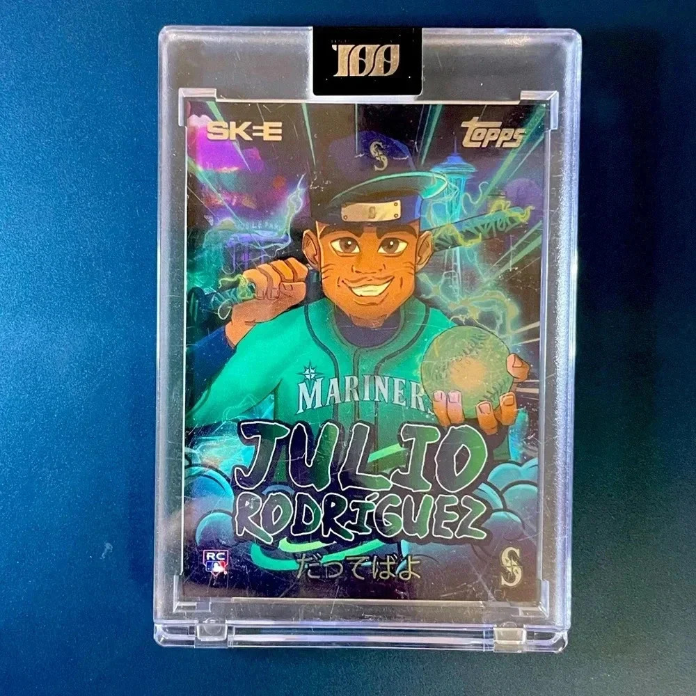 Julio Rodriguez RC RARE 1 of 3,999 Cards - Artwork DJ Skee 2022 Topps Project100